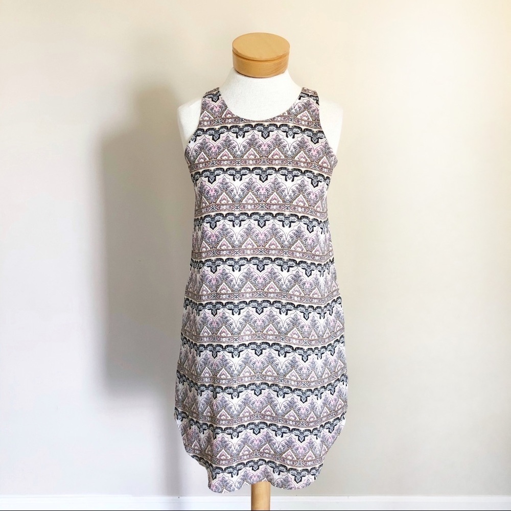 Pink Republic Sleeveless Print Shift Mini Dress S